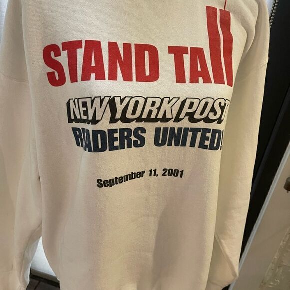 SEPTEMBER 11th memorabilia Collectibles Sweatshirt by New York Post sz XL - Picture 3 of 7